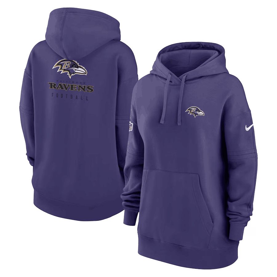 Women 2023 NFL Baltimore Ravens purple Sweatshirt style 1->new york giants->NFL Jersey